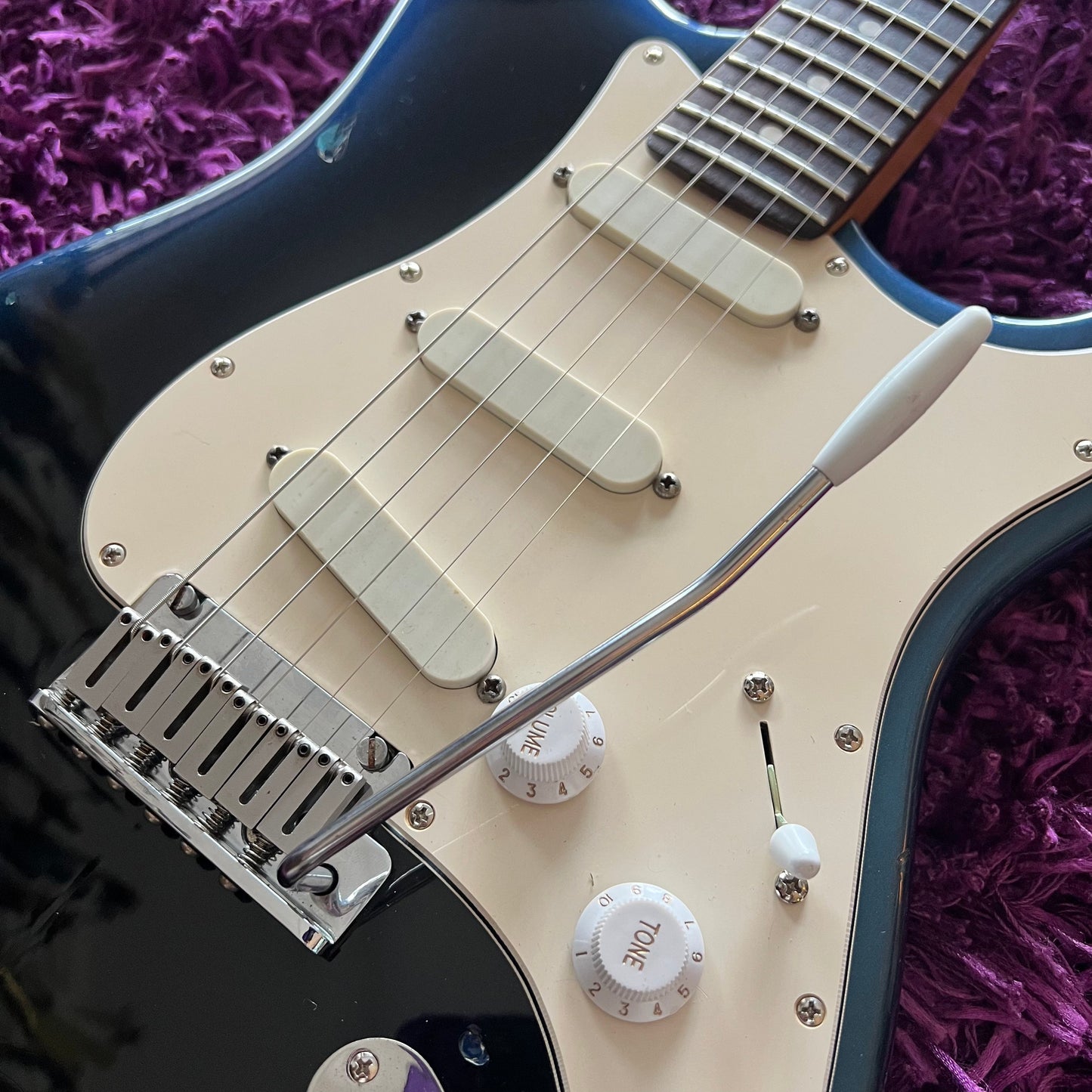 1990 Fender Stratocaster "Strat Plus" Blue Pearl Burst (w/ OHSC)