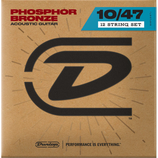 Dunlop DTP10 12-String Acoustic 10-47 Light Phosphor Bronze