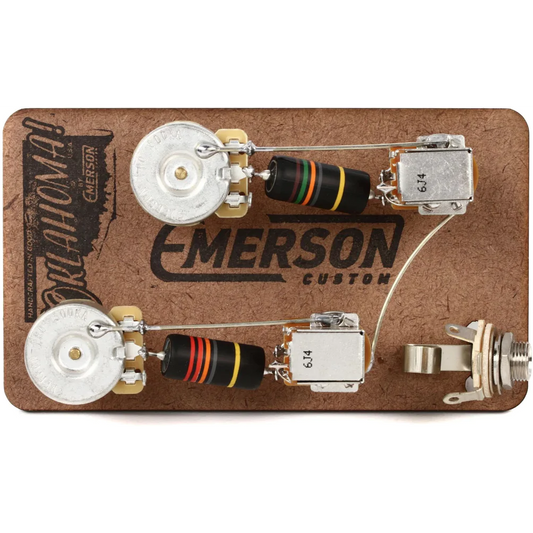 Emerson Custom Prewired Kit Les Paul Push Pull Long Shaft 500K Pots