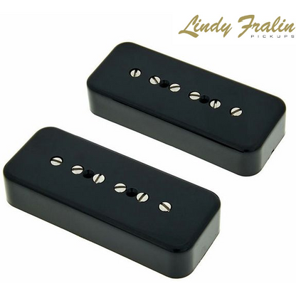 Lindy Fralin Hum Cancelling P90s Set - Black Covers
