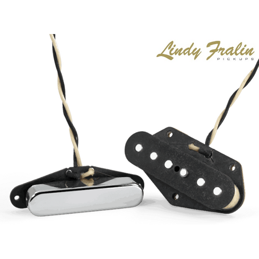 Lindy Fralin Blues Special Tele Telecaster Pickups Set - Nickel Covers