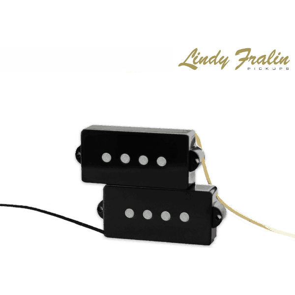 Lindy Fralin Precision P-Bass Pickups - Standard Wind - Black Covers