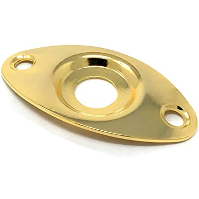 Jack Plate Oval Style Curved Recessed Gold