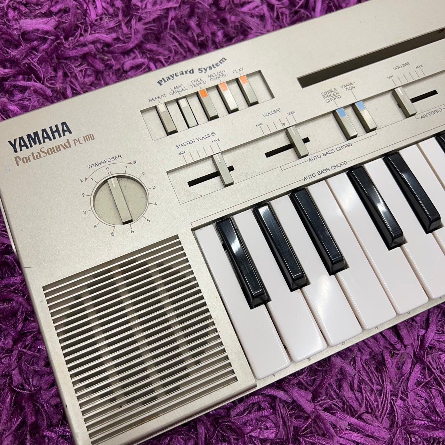 Yamaha PC-100 PortaSound Retro FM Synthesizer (Playcard System)