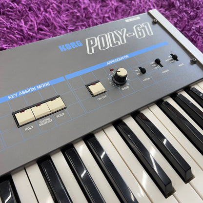 Korg Poly-61 Vintage 80s Analog Synthesizer (w/ OHSC)