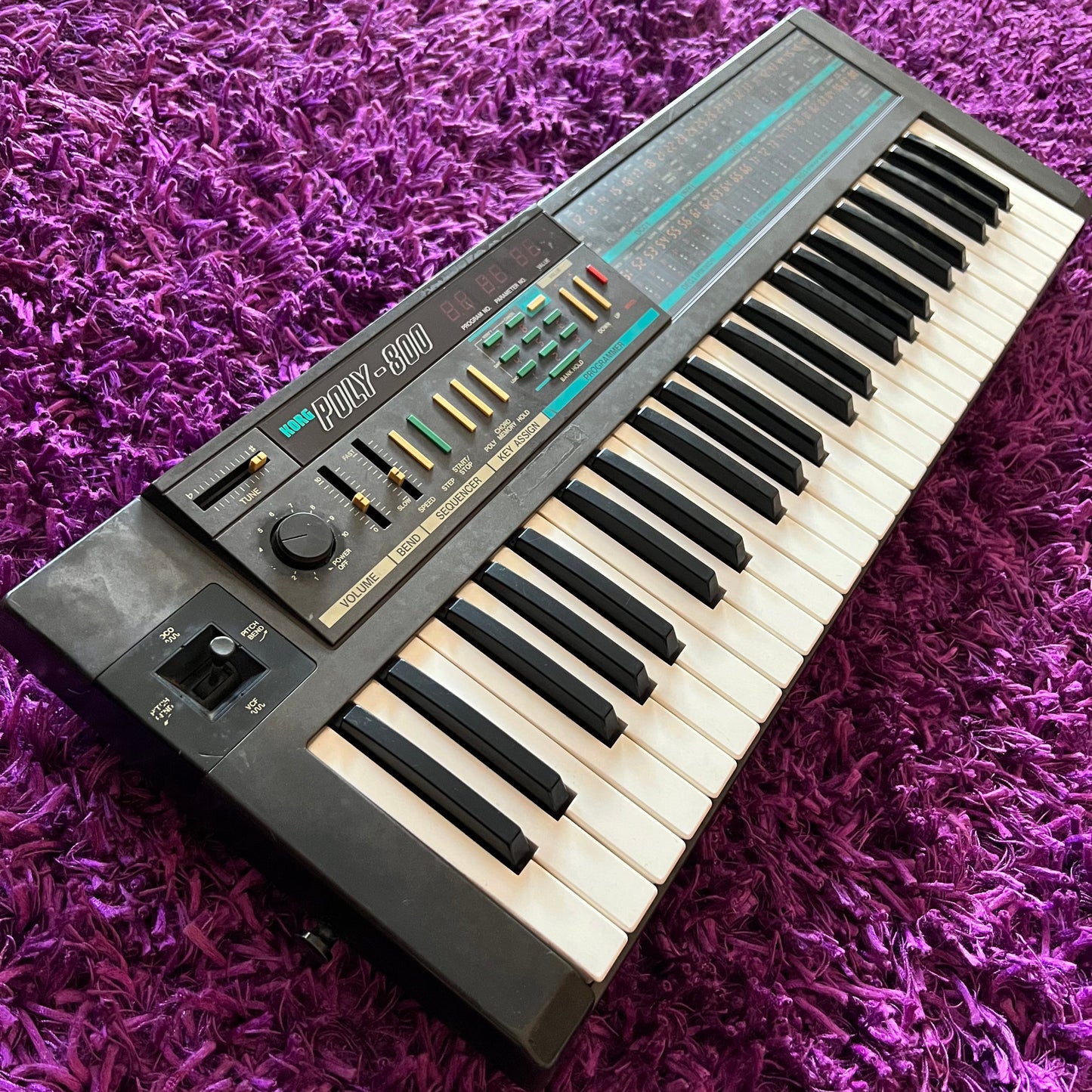 Korg Poly-800 80s Vintage Digital Analogue Polyphonic Synthesiser & Sequencer