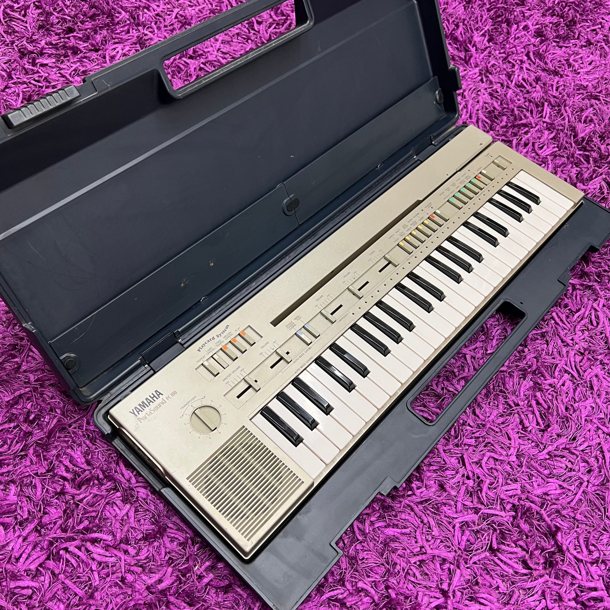 Yamaha Porta Sound PC-100 1980's Synth w/ Case
