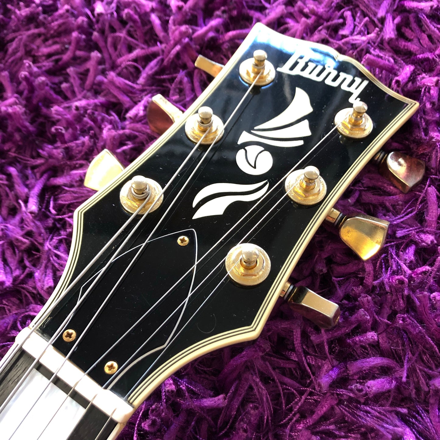 Burny RLC-100 Les Paul Custom Style Electric Guitar (Made in Japan)